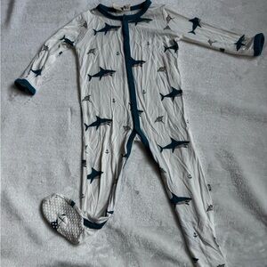 Kyte Shark Print Kids One Piece Pajama